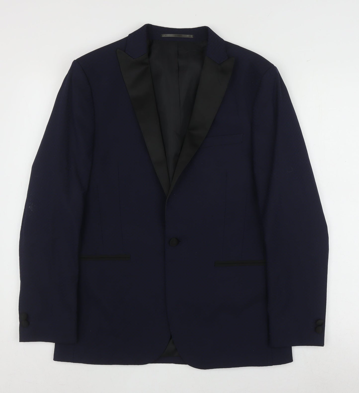Mens UK Size 38 Moss London Regular Blue Suit Tuxedo
