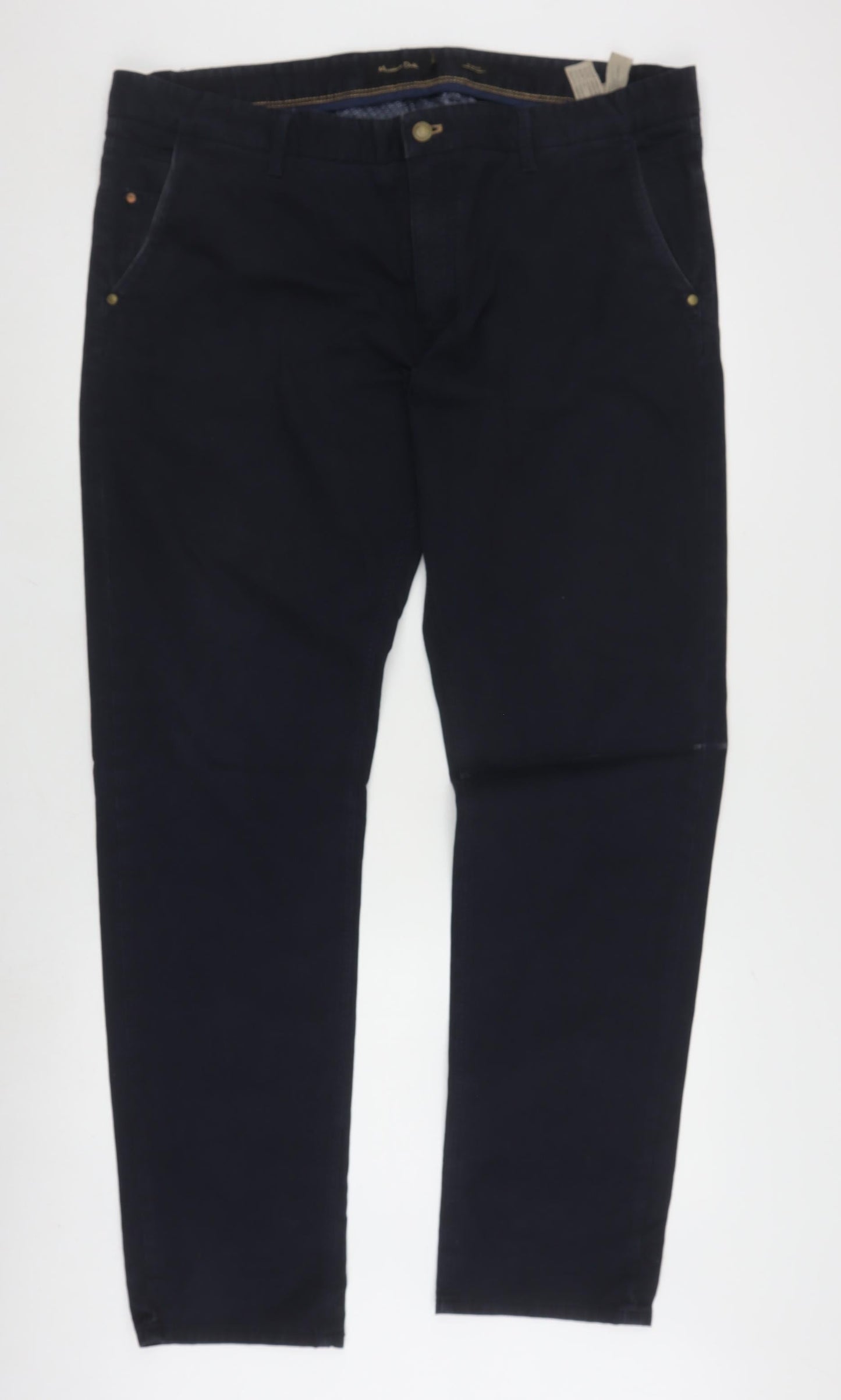 Massimo Dutti Men's Black Chinos, Size L, Casual Style
