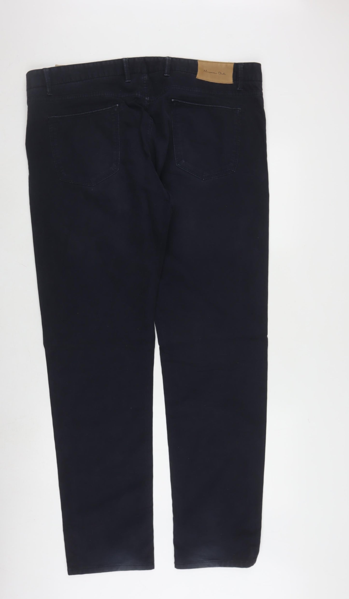Massimo Dutti Men's Black Chinos, Size L, Casual Style