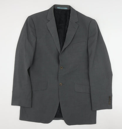 Mens UK Size 38 Ted Baker Regular Grey Suit Jacket