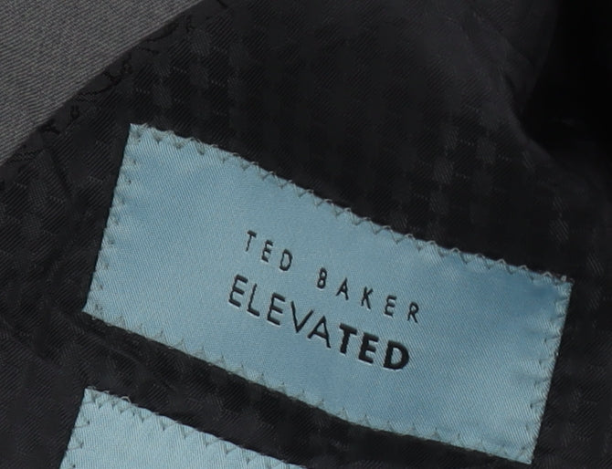 Mens UK Size 38 Ted Baker Regular Grey Suit Jacket