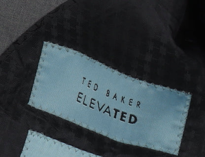 Mens UK Size 38 Ted Baker Regular Grey Suit Jacket