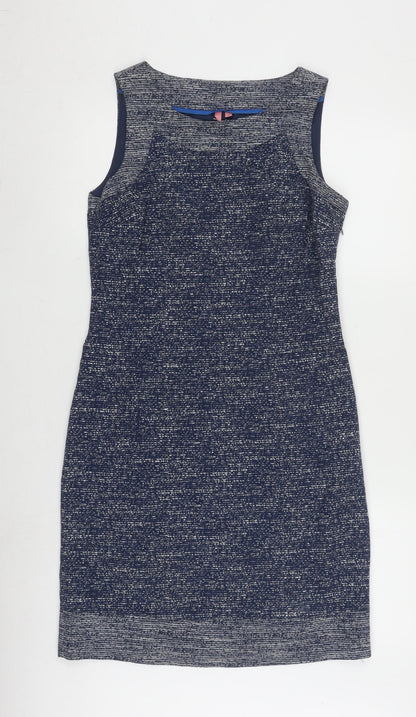White Stuff Women's Blue Sheath Dress Size 8