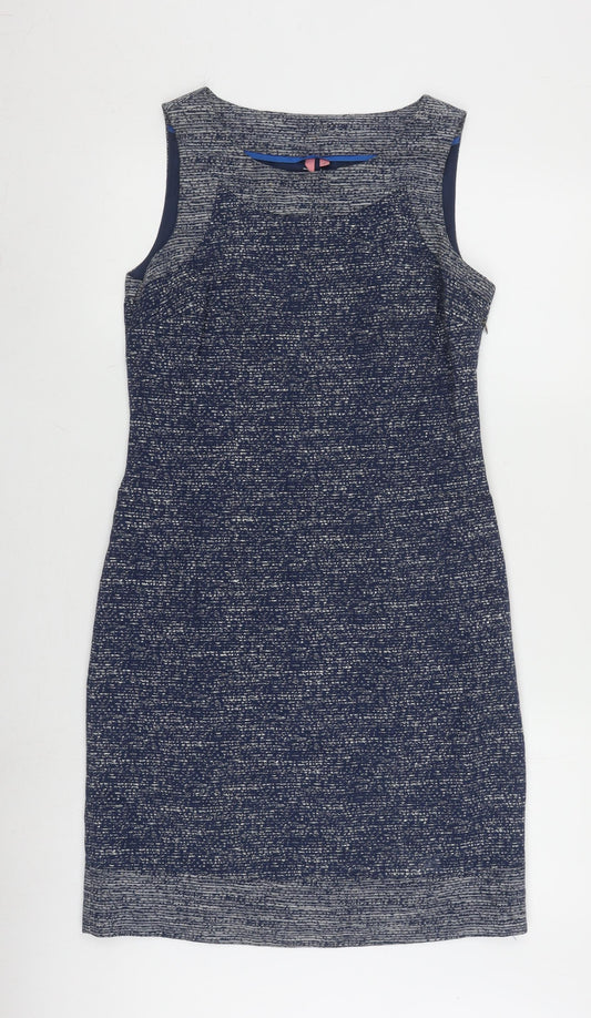 White Stuff Women's Blue Sheath Dress Size 8