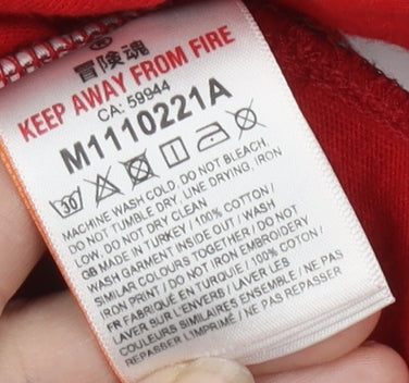 Superdry Men's Red Cotton Polo Shirt Size M