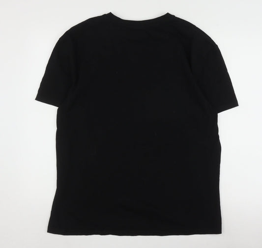 Marvel Men's Black Panther T-Shirt, Black, Size L