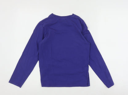 Diesel Boys Blue Long Sleeve Graphic T-Shirt Size 10