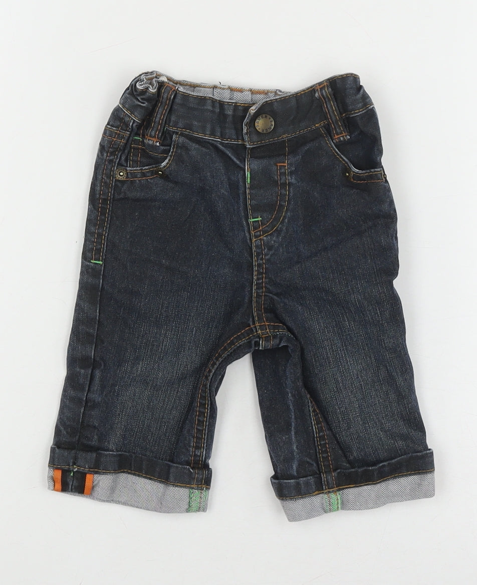 Ted Baker Baby Jeans 3-6 Months Blue Denim Casual Unisex