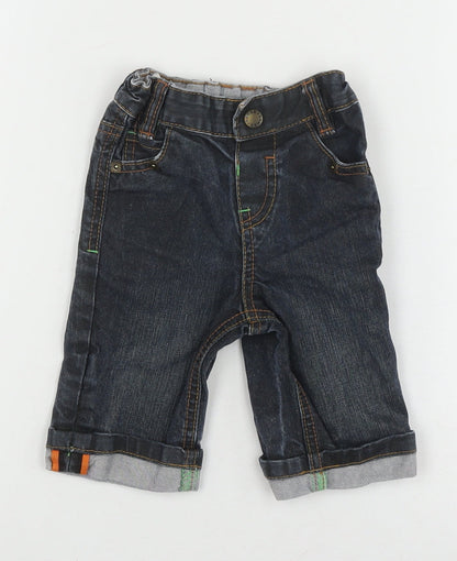 Ted Baker Baby Jeans 3-6 Months Blue Denim Casual Unisex
