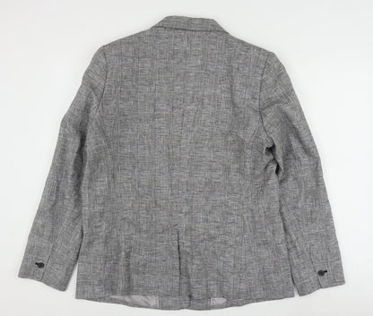 Rjr. John Rocha Women’s Grey Check Suit Jacket Size 16