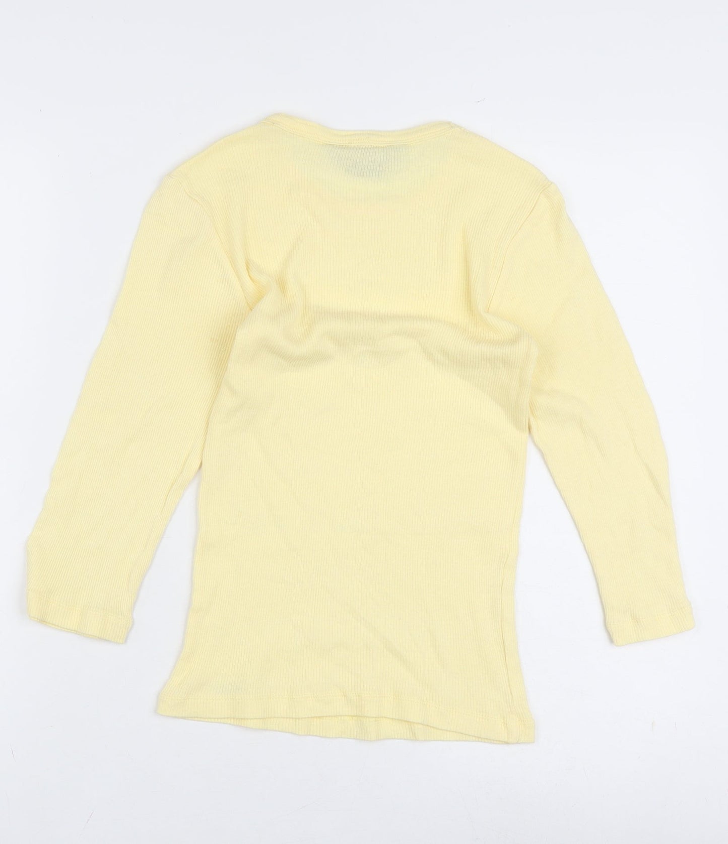 Abercrombie & Fitch Yellow Women's M Cotton Long Sleeve Tee