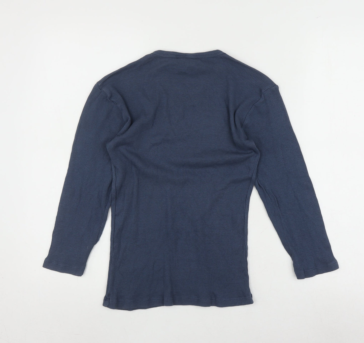 Abercrombie & Fitch Unisex Blue Long Sleeve Top L