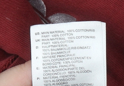 Adidas Men's Red Short Sleeve T-Shirt - Size S