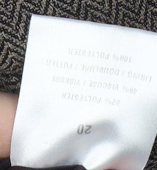 Windsmoor Women's Brown Size 20 Herringbone Suit Jacket