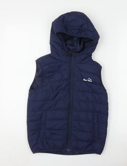Peter Storm Boys Blue Puffer Jacket 9-10 Years Hooded