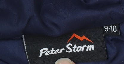 Peter Storm Boys Blue Puffer Jacket 9-10 Years Hooded
