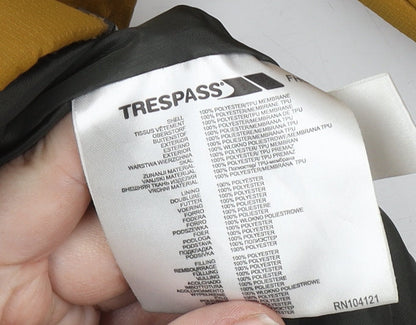Trespass Girls Brown Hooded Puffer Jacket Size S