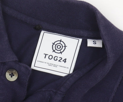 TOG24 Men's Blue Polo, S, Casual, Short Sleeve