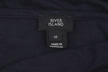 Womens UK Size 10 River Island Blue  Blouse