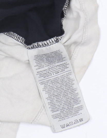 Nike Men's Black & Grey Colourblock T-Shirt, Size S