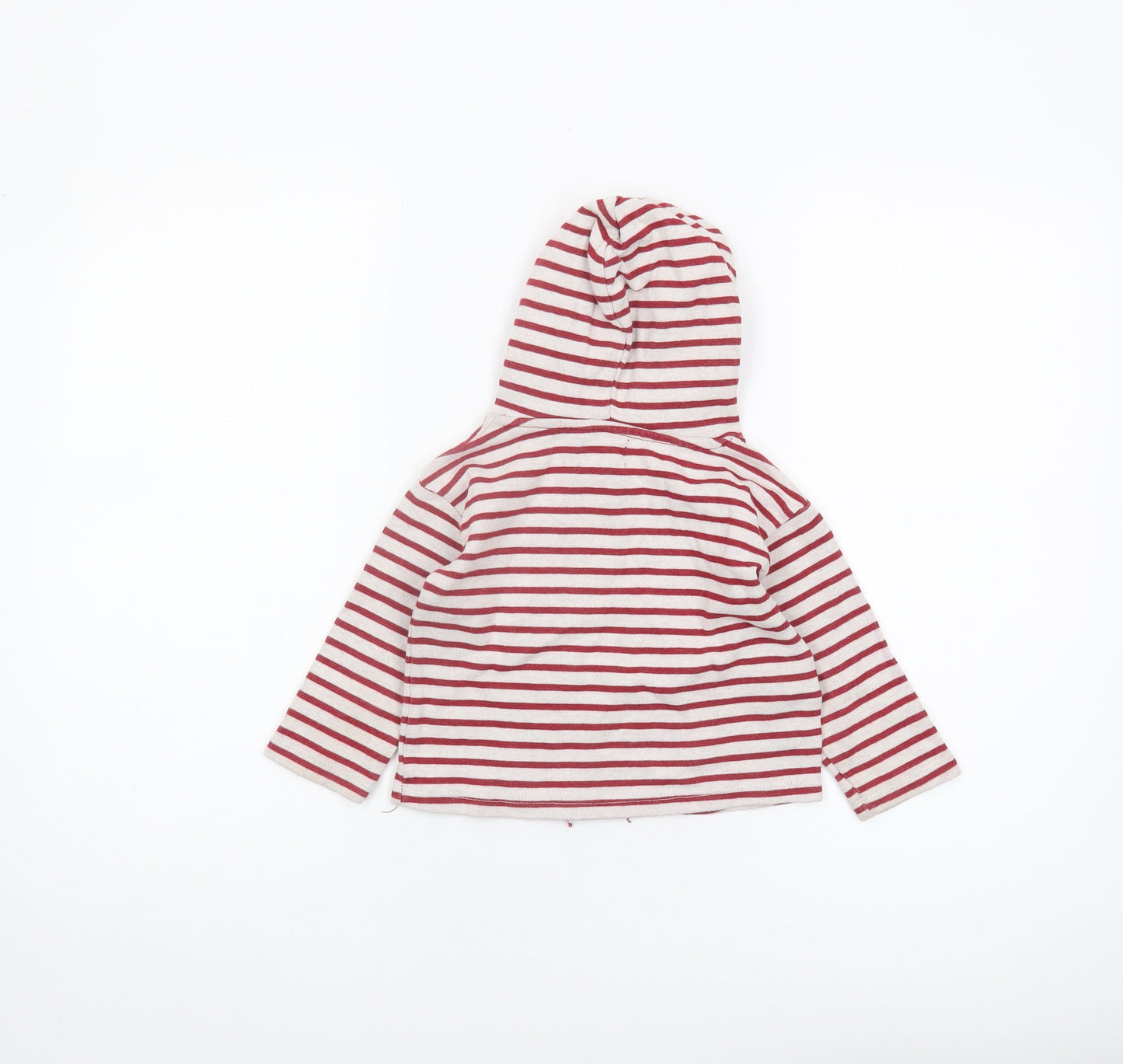 MNG Unisex Toddler Red Striped Hooded Jacket 18-24 Months