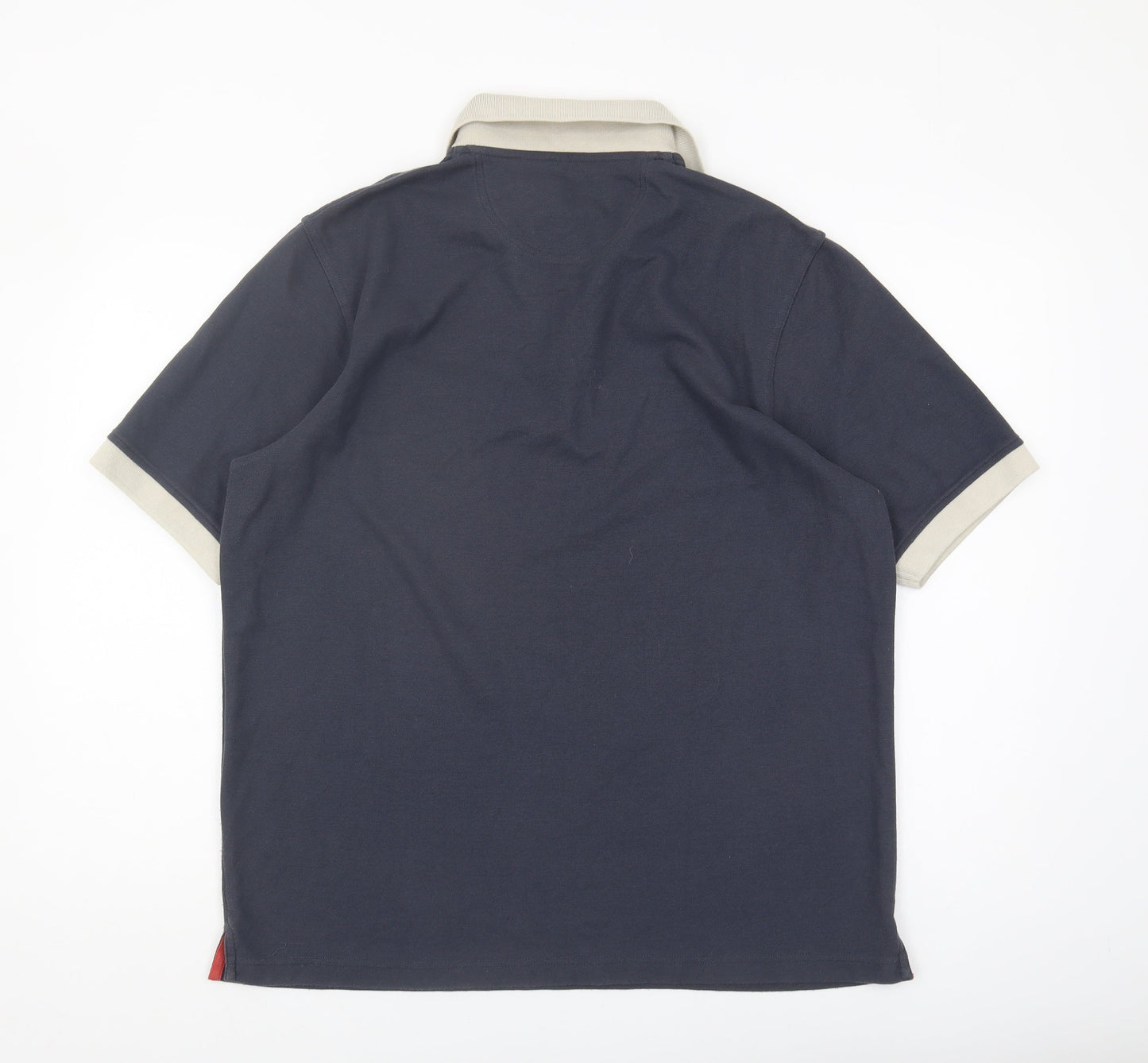 Farah Men's Blue L Polo Shirt Button Down Casual