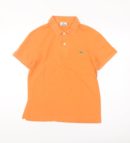 Womens UK Size 2 Lacoste Orange  Polo