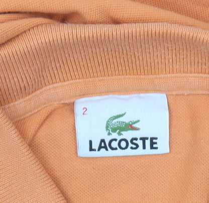 Womens UK Size 2 Lacoste Orange  Polo