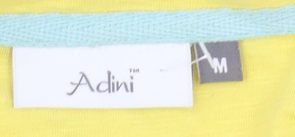 Womens UK Size M Adini Yellow Tunic Blouse