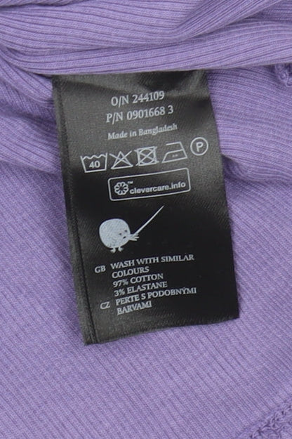 Monki Women's Purple Wrap Blouse Size S