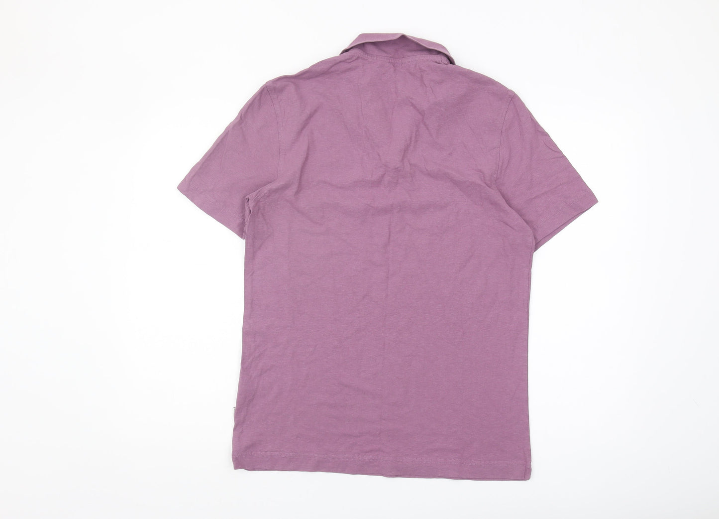 Marks and Spencer Men's Purple Polo Shirt M