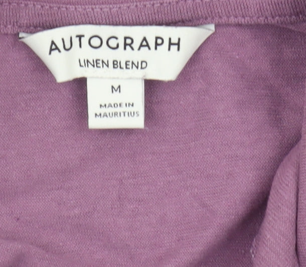 Marks and Spencer Men's Purple Polo Shirt M