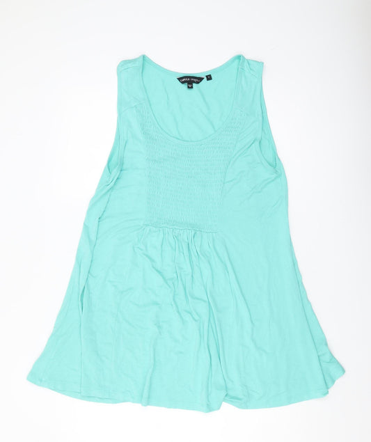 Capsule Women's Green Tank Top, Size 18, Scoop Neck