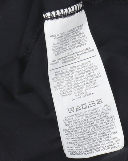 Nike Women's Black Cropped Tank Top L - Activewear