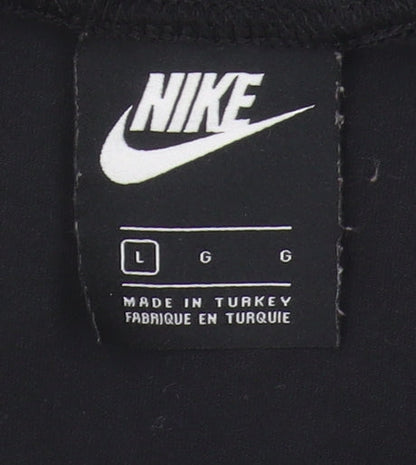 Nike Women's Black Cropped Tank Top L - Activewear