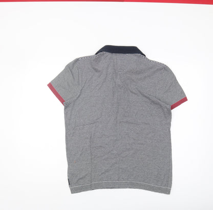 Ted Baker Men's Multicoloured Striped Polo Shirt S