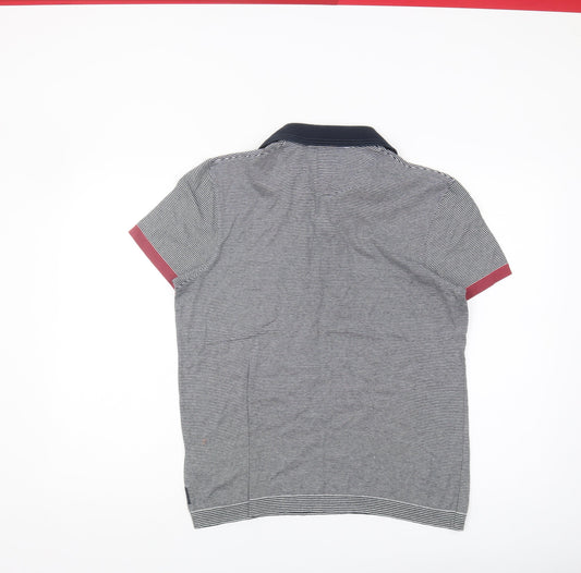 Ted Baker Men's Multicoloured Striped Polo Shirt S