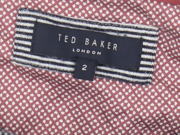 Ted Baker Men's Multicoloured Striped Polo Shirt S