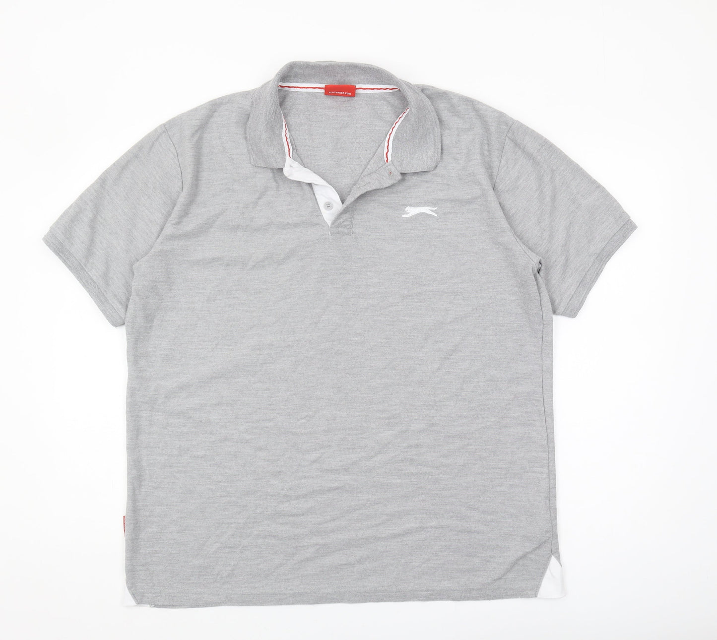 Slazenger Men's Grey Polo Shirt XL Casual