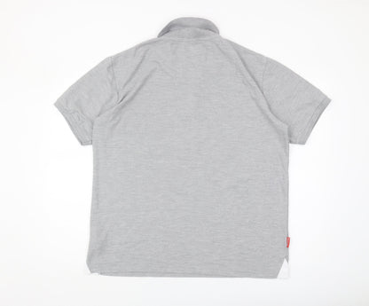 Slazenger Men's Grey Polo Shirt XL Casual