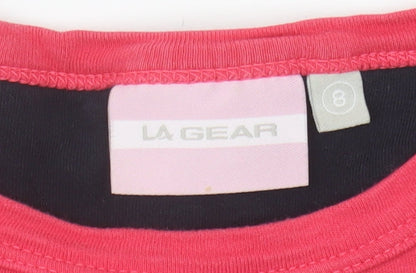 Womens UK Size 8 LA Gear Pink  T-Shirt