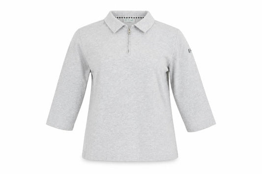 Pringle Golf Unisex Grey Collared Top, Size L Casual Zip