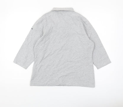 Pringle Golf Unisex Grey Collared Top, Size L Casual Zip