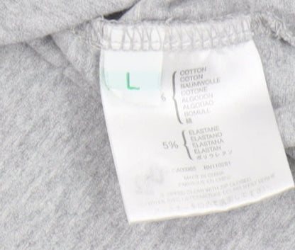 Pringle Golf Unisex Grey Collared Top, Size L Casual Zip