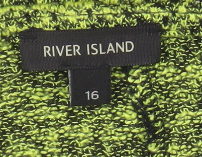 Womens UK Size 16 River Island Green  Blouse