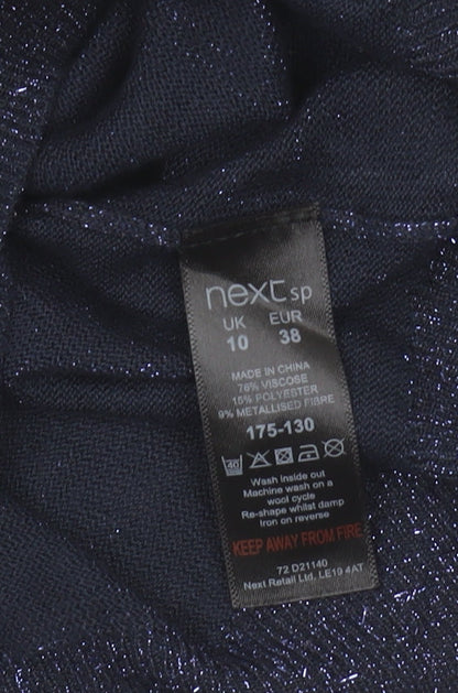 Womens UK Size 10 NEXT Blue Pullover Jumper