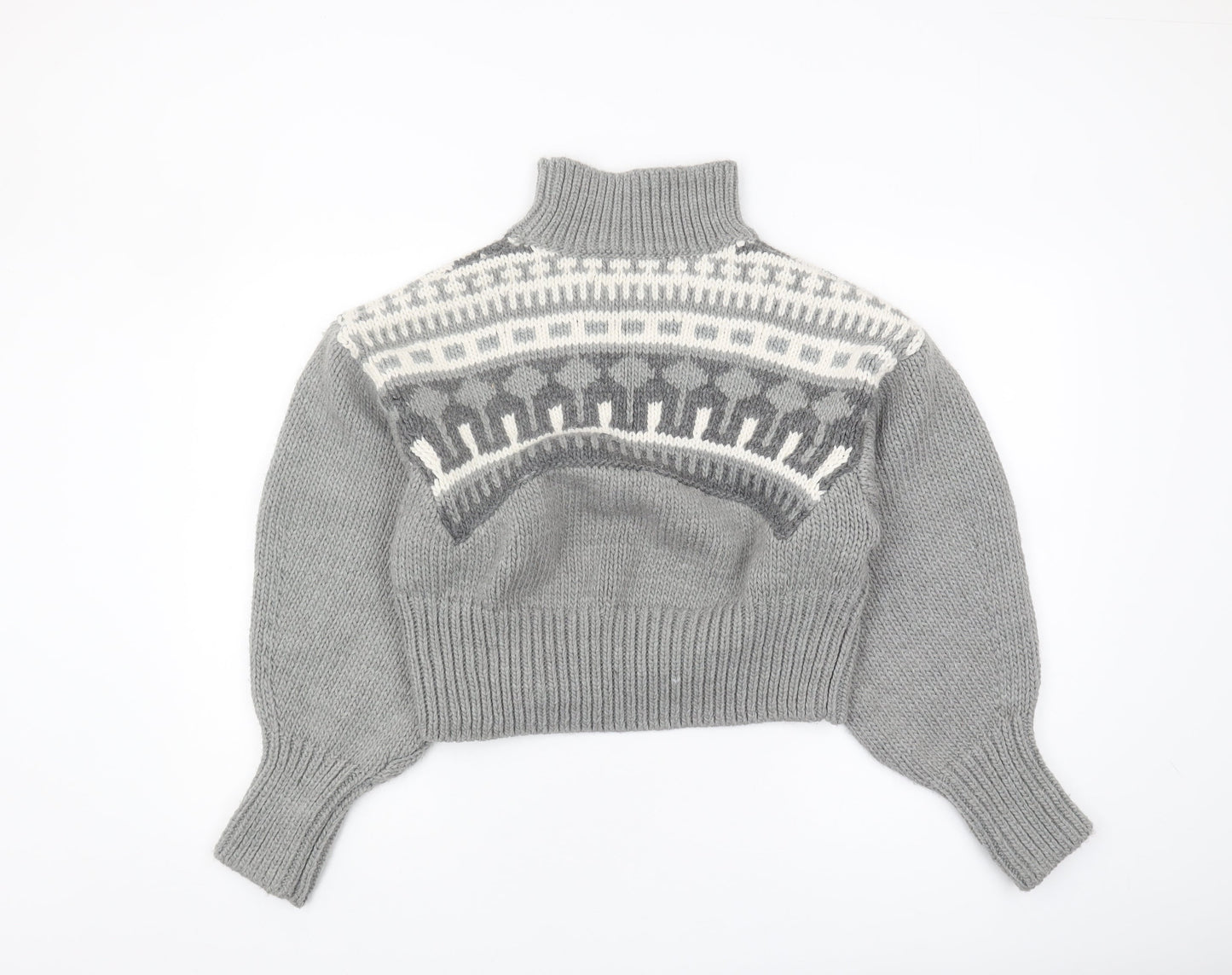 Pringle of Scotland x H&M Women's Grey XS Chunky Pullover Sweater
