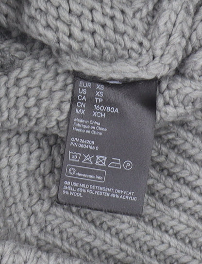 Pringle of Scotland x H&M Women's Grey XS Chunky Pullover Sweater