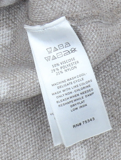 Cynthia Rowley Women's Beige Polka Dot Jumper - M