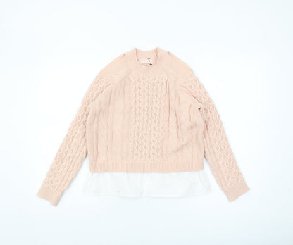 Lipsy Girls Pink Pullover Jumper 9-10 Years